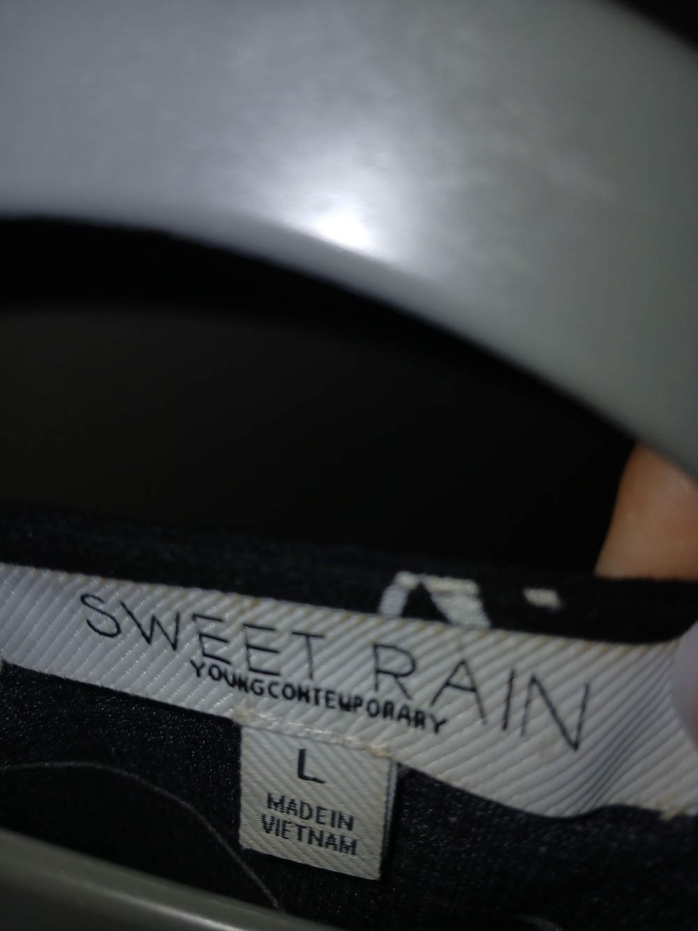 Sweet Rain Black and White Womens Top